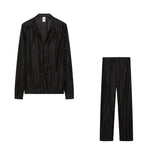 Women's Clothing Hot Burst Sexy Pressure Folds Loose Leisure Multi-Color Set HZ1220