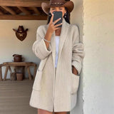 2025 Sheintemu Autumn And Winter Western Wind Long Sleeve Collar Sweater Cardigan HZ1208