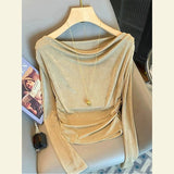 Small Fragrant Wind Soft Long-Sleeved Sweater Women 2025 Autumn And Winter New Lazy Loose Knitted Shirt Top HZ1208