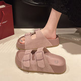 New Korean Version Of The Beach In The Summer Of 2025, Thick-Bottomed Slippers Slacker Slacker Pedal Slippers HZ1220