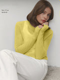 2025 Spring And Summer New Thin Sweater Hoodie Women's Round Collar Perspective Basic Knitwear Candy Color HZ1208
