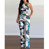 2025 New Urban Casual Print Women's Trousers Suit HZ1220