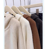 2025 New Simple Casual Double Zipper Sweater Female Shoulder Long Sleeve Hooded Knitted Cardigan Women's Uniform Women HZ1208