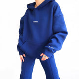 Autumn And Winter 2025 New Casual Jacket Set Plus Velvet Long Sleeve Fashion Thick Trousers Two Sets Of Women HZ1220