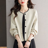 Small Fragrant Coat Small Casual Loose Top Winter 2025 New Popular Long-Sleeved Sleeves HZ1220