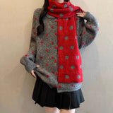 New Autumn And Winter Heavy Industry Flowers Women Knitted Cardigan Fashion Women Sweet Sweater Women Coat Top HZ1208