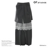 25 New Wearing A Variety Of Irregular Skirts Long Lace Three-Piece Casual Pants Set 1766 HZ1208