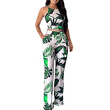 2025 New Urban Casual Print Women's Trousers Suit HZ1220