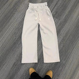 2025 New Popular Five-Pointed Star Printing Series Of Young Couples Casual Fake Two Broad-Legged Pants HZ1208