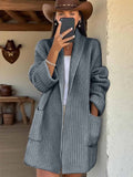 2025 Sheintemu Autumn And Winter Western Wind Long Sleeve Collar Sweater Cardigan HZ1208