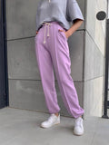 2025 New Rope Sweatpants Hot Girl Wind Trousers Trousers Women's Clothing HZ1208