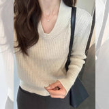 Design With A Soft Glutinous Nail Beads Color Short Cardigan Knitted Sweater Women's Spring And Autumn New Loose Chic Top HZ1208