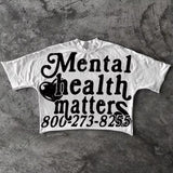 2025 New Short-Sleeved MENTAL Cotton T-Shirt Fashion Collar Collar Blouse HZ1208