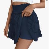 2025 Yoga Clothes 100 Folding Skirt Women High-Waist Sports Short Skirt Dry Outdoor Anti-Walking Tennis Skirt HZ1208