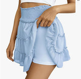 2025 Yoga Clothes 100 Folding Skirt Women High-Waist Sports Short Skirt Dry Outdoor Anti-Walking Tennis Skirt HZ1208