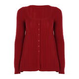 Gentle Girl Feeling Single-Dlong A-Plate Square-Necked Sweater Autumn And Winter Retro Fashion Basic Long-Sleeved Top Women's Clothing HZ1220