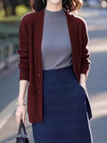 Dark Blue Sweater Knitted Cardigan Spring Women 2025 New Korean Soft Languid Languid Wind Unique Super-Good-Looking Top HZ1220