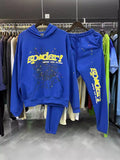 Men's And Women's Sp5der Spider Web Set 555555 Sportswear Sweater Jogging Pants HZ1208