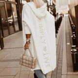 New Sweater Cardigan Long Letter Knitted Loose Knit Coat Woman In Autumn/Winter 2025 HZ1208