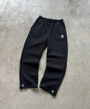 2255#2025 New Popular S Embroidery Printing Series For Teen Couples Casual Broad Legged Pants HZ1208