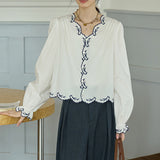 Korean Light Luxury High-End Feel Blouse This Year's Popular White Chiffon Bow Shirt Women's Spring 2025 New HZ1208