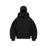 DIY Light Board Autumn Ins New Hooded Jacket Short Coat Men's Double Hat Autumn And Winter Couple Cotton HZ1208
