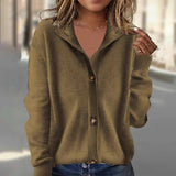 2025 Sheintemu Autumn And Winter Long-Sleeved Women's Sweater Cardigan New HZ1208