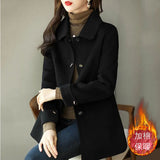 2025 Autumn And Winter New Women's Fashion Small Casual Slimming With High-End Feeling Cotton Wool Coat Tide HZ1220