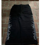 2025 New Popular Men's Broad Leg Pants Plus Side Print Series Of Teen Casual Trousers HZ1208