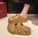 New Korean Version Of The Beach In The Summer Of 2025, Thick-Bottomed Slippers Slacker Slacker Pedal Slippers HZ1220