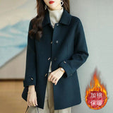 2025 Autumn And Winter New Women's Fashion Small Casual Slimming With High-End Feeling Cotton Wool Coat Tide HZ1220