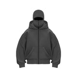 DIY Light Board Autumn Ins New Hooded Jacket Short Coat Men's Double Hat Autumn And Winter Couple Cotton HZ1208