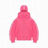 Exploding Solid-Colored Double Hat Design Autumn And Winter Ins New Hooded Sweater Loose Men's And Women's And Couples Hoodie Jacket HZ1208