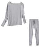 2025 Hot Sales Of Pure Color Fashion Casual Tying Slanted Shoulder Sports Trousers Trousers Suit Women HZ1220