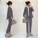 Good Quality Autumn 2025 New Commuter Top With Pocket-Round Cardigan + Suit Suit HZ1220