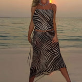 2025 Women's Autumn New Temperament V-Neck Print Wide Leg Pants Fashion Casual Set 661 HZ1208