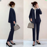 Good Quality Autumn 2025 New Commuter Top With Pocket-Round Cardigan + Suit Suit HZ1220