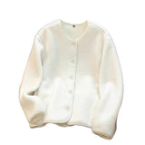 Autumn And Winter New Swaying Velvet Short Coat Women V-Neck Casual Thicken Warm Lamb Velvet Loose Coat Tide HZ1208