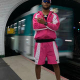 Corteiz Spring And Summer Splicing Workwear Shorts Sports Men's Street Hip-Hop Loose Casual Pants Beach Pants HZ1208