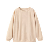 New Large-Size Women's Fashion Leisure Daily Solid Color Buff Long-Sleeved Collar Collar Collar HZ1220