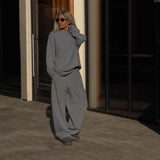 Fashion Dopamine Broken Sweater Cardigan Autumn New Simple Set Loose Gentle Casual Casual Women HZ1208