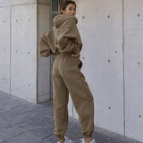 2025 Hot Autumn And Winter Women's New Leisure Sweat Jacket Sports Suit Women HZ1220