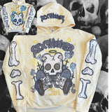 2025 Harajuku Y2K Spring And Autumn Hooded Sports Cardigan Zip Graffiti Print Long-Sleeved Hoodie Coat Code HZ1208