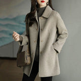 2025 Autumn And Winter New Women's Fashion Small Casual Slimming With High-End Feeling Cotton Wool Coat Tide HZ1220