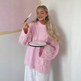 2025 New Linen Chest With Lantern Sleeves In The Spring And Summer High-Waisted Long-Character Half Skirt Loose HZ1208