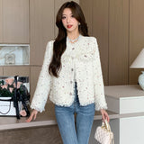 Color Wave Dot Small Fragrant Coat Trend Fashion Short-Term Jacket HZ1220