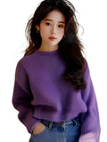 Small Fragrant Wind Soft Long-Sleeved Sweater Women 2025 Autumn And Winter New Lazy Loose Knitted Shirt Top HZ1208