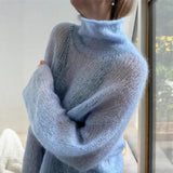 Autumn/Winter 2025 Women's New Solid Color Button Knitted Cardigan Pocket Sweater Coat HZ1208