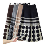 Fashion Korean Version Of The Suit Women's 2025 Autumn And Winter High-End Relaxation Knitted Sweater Half-Dress Two-Case HZ1220