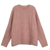 In The Autumn And Winter Of 2025, The Loose Wear Of The Sweater Women's Net Red Fried Street Gentle Wind Thicked Knitted Shirt HZ1220